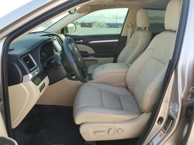 5TDKKRFH1GS144037 - 2016 TOYOTA HIGHLANDER XLE BEIGE photo 7