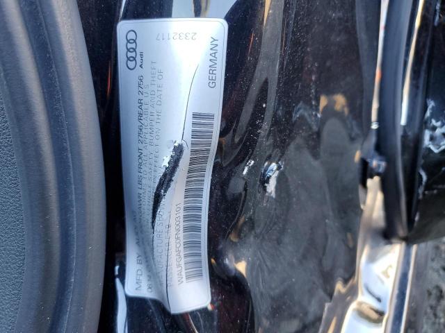 WAUFGAFC0FN003101 - 2015 AUDI A6 PREMIUM PLUS BLACK photo 12