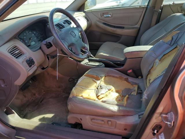 1HGCG16532A022901 - 2002 HONDA ACCORD EX TAN photo 7
