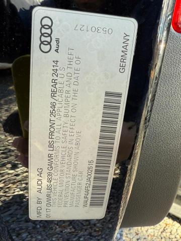 WAUP4AF52JA002515 - 2018 AUDI S5 PREMIUM PLUS 黑色 照片 10