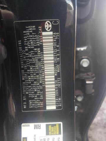 5YFEPMAE5NP328921 - 2022 TOYOTA COROLLA LE შავი ფოტო 12