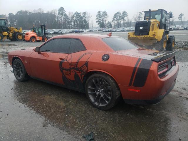 2C3CDZFJXLH243454 - 2020 DODGE CHALLENGER R/T SCAT PACK ORANGE photo 2