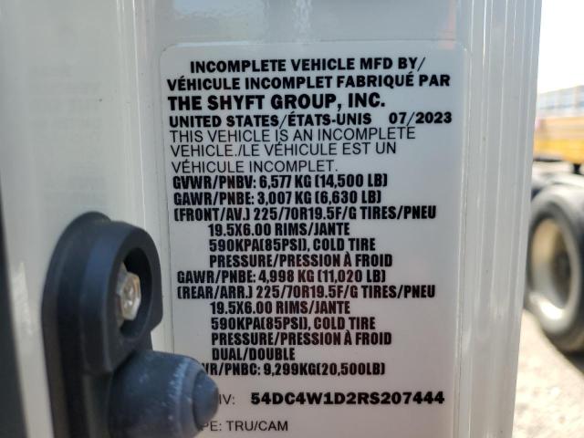 54DC4W1D2RS207444 - 2024 ISUZU NPR HD WHITE photo 10