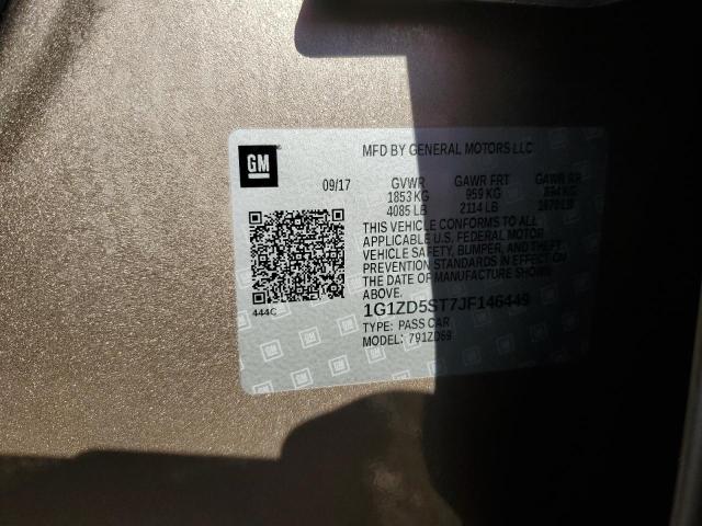 1G1ZD5ST7JF146449 - 2018 CHEVROLET MALIBU LT GOLD photo 12