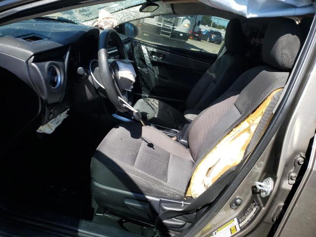 2T1BURHE6HC927071 - 2017 TOYOTA COROLLA L GRAY photo 7