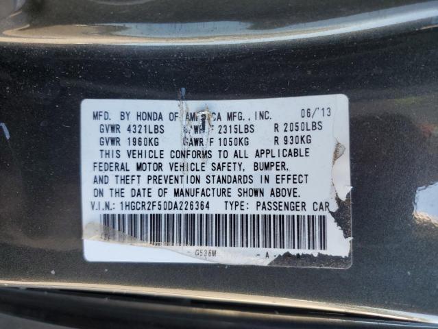 1HGCR2F50DA226364 - 2013 HONDA ACCORD SPORT BLACK photo 12