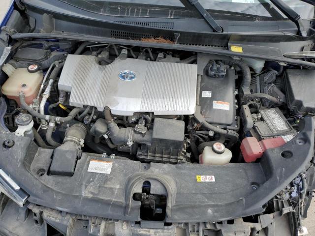 JTDKBRFUXH3056314 - 2017 TOYOTA PRIUS BLUE photo 11