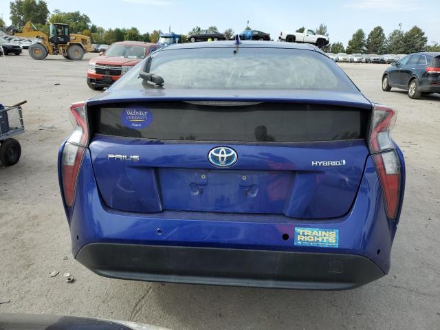 JTDKBRFUXH3056314 - 2017 TOYOTA PRIUS BLUE photo 6