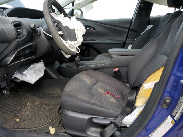 JTDKBRFUXH3056314 - 2017 TOYOTA PRIUS BLUE photo 7