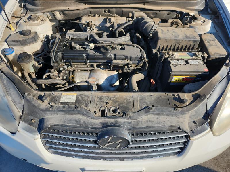 KMHCN46C29U298611 - 2009 HYUNDAI ACCENT GLS WHITE photo 11