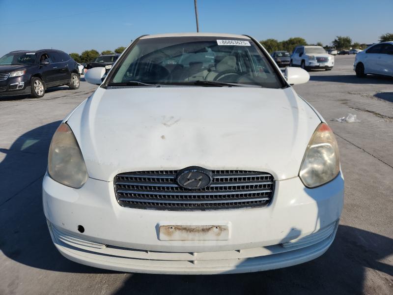 KMHCN46C29U298611 - 2009 HYUNDAI ACCENT GLS WHITE photo 5