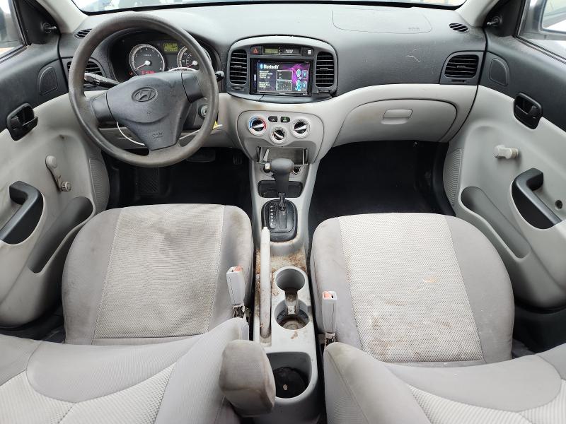 KMHCN46C29U298611 - 2009 HYUNDAI ACCENT GLS WHITE photo 8