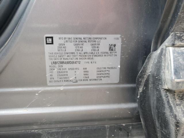 LRBFZMR49MD064712 - 2021 BUICK ENVISION PREFERRED GRAY photo 12