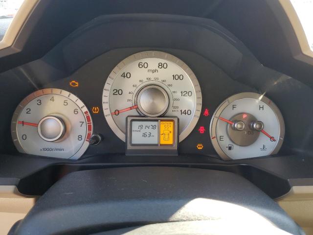 5FNYF48489B032886 - 2009 HONDA PILOT EX ბურგუნდია ფოტო 9