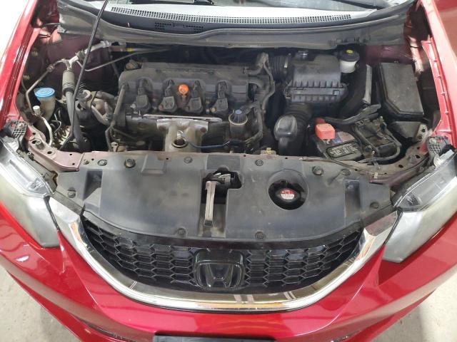 19XFB2F85DE010792 - 2013 HONDA CIVIC EX Червоний фото 11