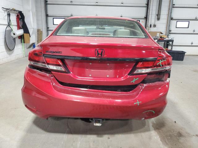 19XFB2F85DE010792 - 2013 HONDA CIVIC EX Червоний фото 6