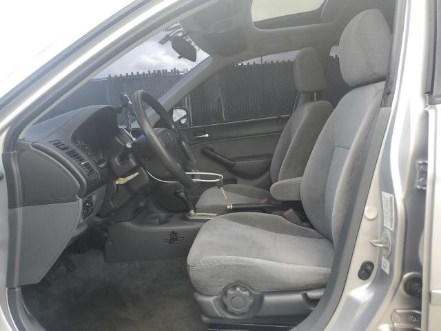 1HGES26791L072655 - 2001 HONDA CIVIC EX SILVER photo 7