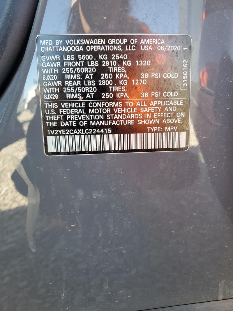 1V2YE2CAXLC224415 - 2020 VOLKSWAGEN ATLAS CROS SE Boz foto 14