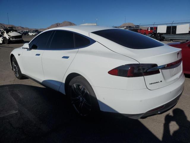 5YJSA1H18EFP65443 - 2014 TESLA MODEL S თეთრი ფოტო 2