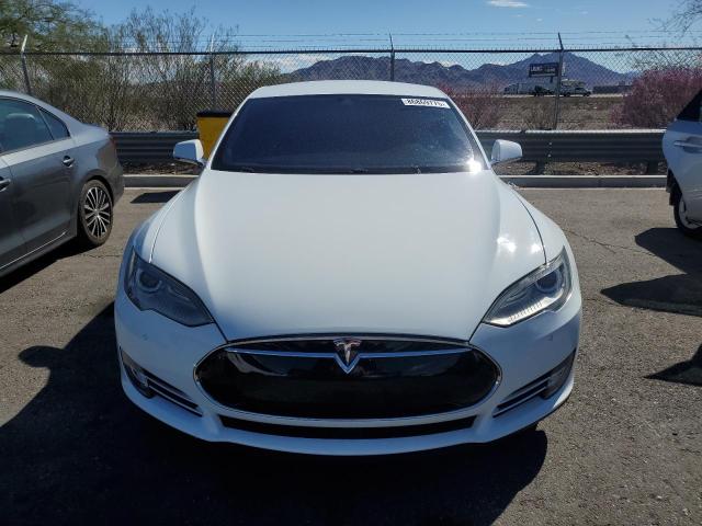 5YJSA1H18EFP65443 - 2014 TESLA MODEL S თეთრი ფოტო 5