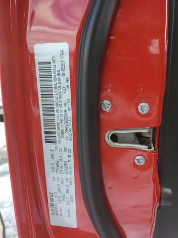 1C6RR7GT2KS664496 - 2019 RAM 1500 CLASS SLT წითელი ფოტო 12