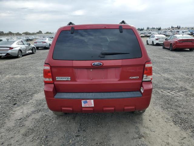 1FMCU93G59KC49325 - 2009 FORD ESCAPE XLT BURGUNDY photo 6