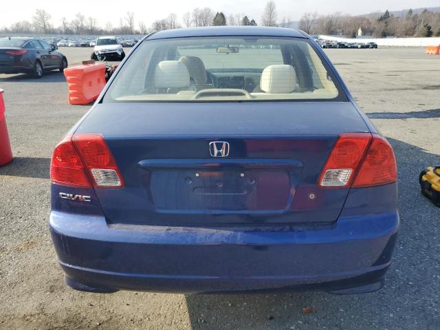 1HGES16315L009966 - 2005 HONDA CIVIC DX VP Կապույտ լուսանկար 6