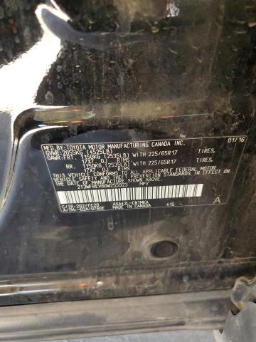 2T3WFREV6GW255923 - 2016 TOYOTA RAV4 XLE BLACK photo 13