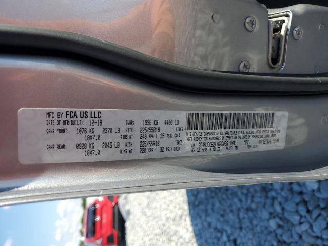 3C4NJCCB2KT676098 - 2019 JEEP COMPASS LIMITED Gümüş foto 13