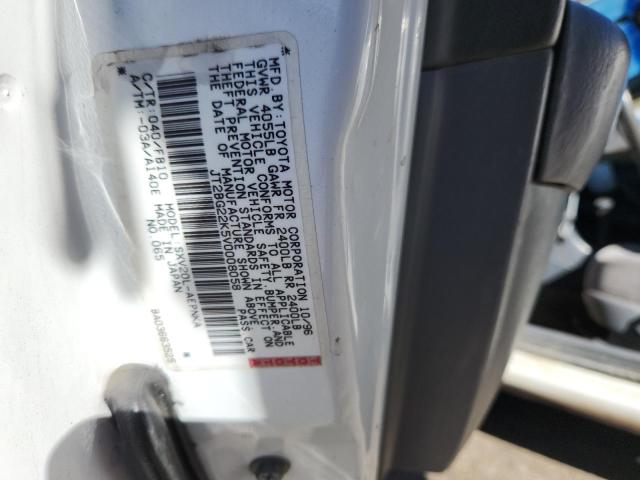 JT2BG22K5V0008058 - 1997 TOYOTA CAMRY LE WHITE photo 12