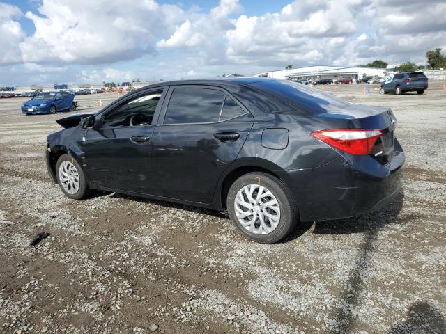 2T1BURHE2FC319318 - 2015 TOYOTA COROLLA L BLACK photo 2