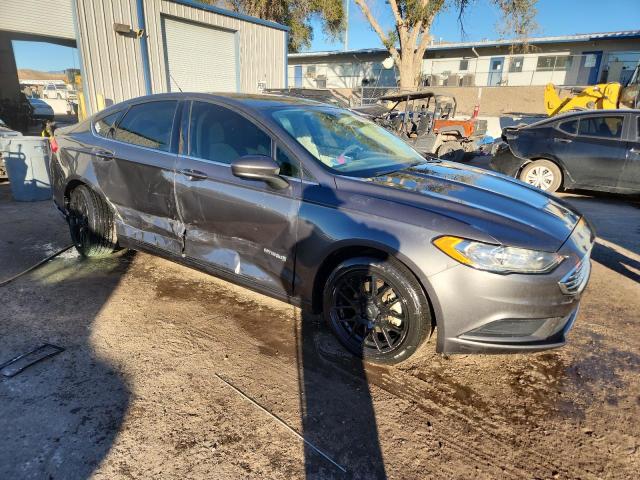 3FA6P0LU6JR208539 - 2018 FORD FUSION SE HYBRID GRAY photo 4