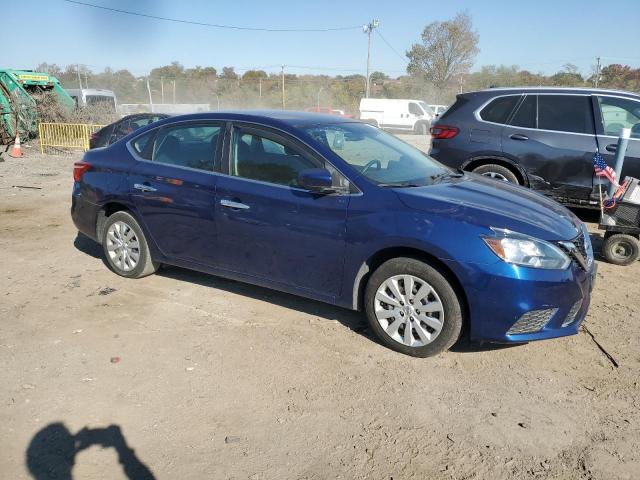 3N1AB7AP2KY387052 - 2019 NISSAN SENTRA S Синий фото 4
