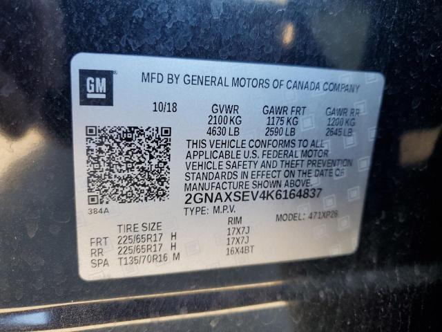 2GNAXSEV4K6164837 - 2019 CHEVROLET EQUINOX LS Qara foto 14