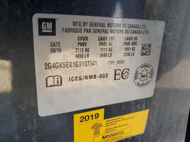 2G4GK5EX1G9107341 - 2016 BUICK REGAL Srebrny zdjęcie 12