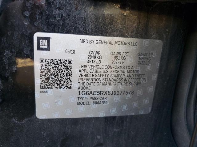 1G6AE5RX8J0177578 - 2018 CADILLAC ATS BLACK photo 12