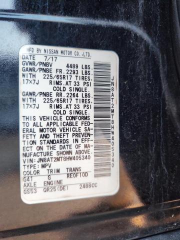 JN8AT2MT8HW405340 - 2017 NISSAN ROGUE S BLACK photo 13