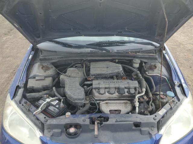 2HGES16355H561791 - 2005 HONDA CIVIC DX VP BLUE photo 11