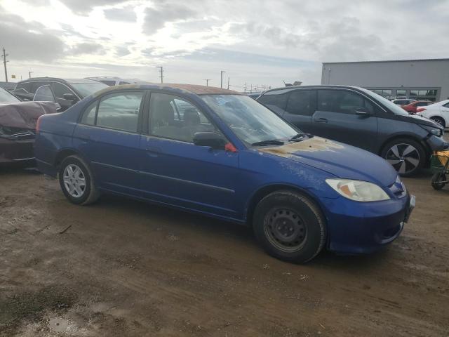 2HGES16355H561791 - 2005 HONDA CIVIC DX VP BLUE photo 4