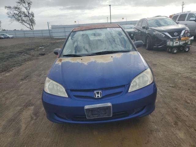 2HGES16355H561791 - 2005 HONDA CIVIC DX VP BLUE photo 5