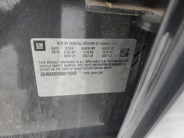 2G4GK5EX5G9116902 - 2016 BUICK REGAL 灰色 照片 12