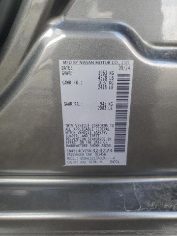 1N4BL4CV2SN324724 - 2025 NISSAN ALTIMA SR ნაცრისფერი ფოტო 12