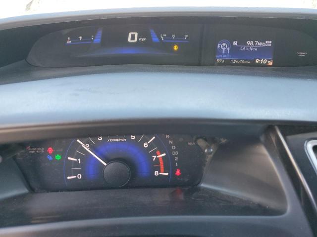 19XFB2F89DE283394 - 2013 HONDA CIVIC EX შავი ფოტო 9