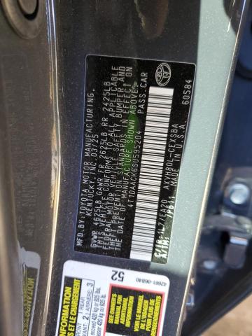 4T1DAACK6SU595204 - 2025 TOYOTA CAMRY XSE GRAY photo 12