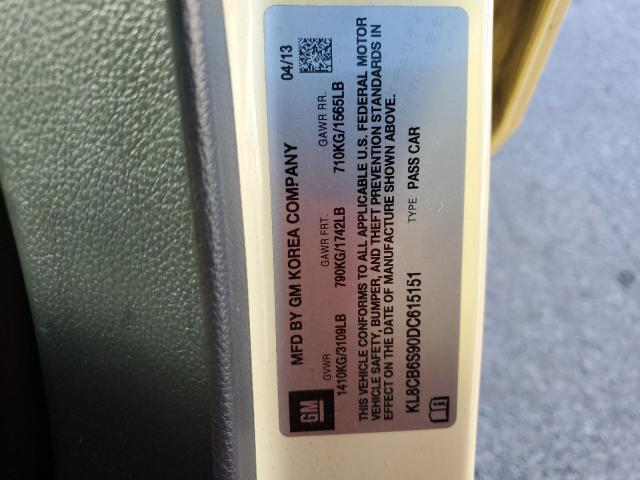 KL8CB6S90DC615151 - 2013 CHEVROLET SPARK LS YELLOW photo 12