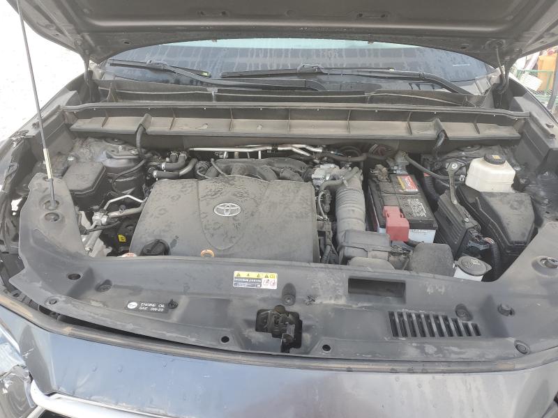 5TDGZRAHXLS007973 - 2020 TOYOTA HIGHLANDER XLE Graphite photo 12