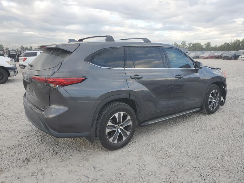 5TDGZRAHXLS007973 - 2020 TOYOTA HIGHLANDER XLE Graphite photo 3