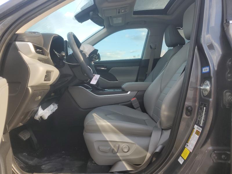 5TDGZRAHXLS007973 - 2020 TOYOTA HIGHLANDER XLE Graphite photo 7