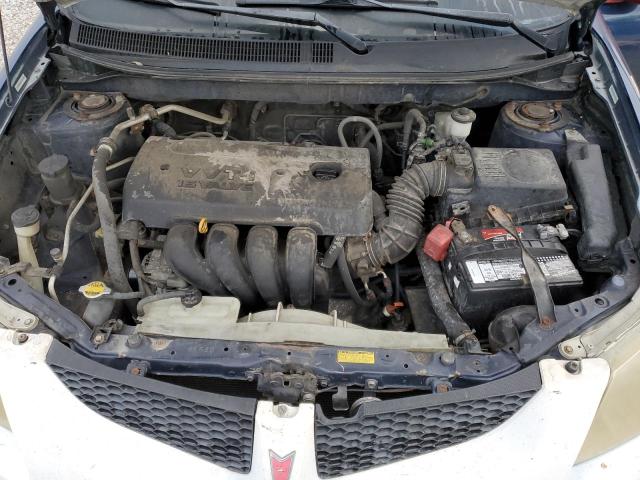 5Y2SL63845Z462729 - 2005 PONTIAC VIBE BLUE photo 11