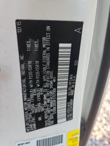 5TDDK3DC6FS127908 - 2015 TOYOTA SIENNA XLE Білий фото 13